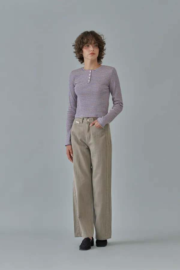Feig denim pants_beige