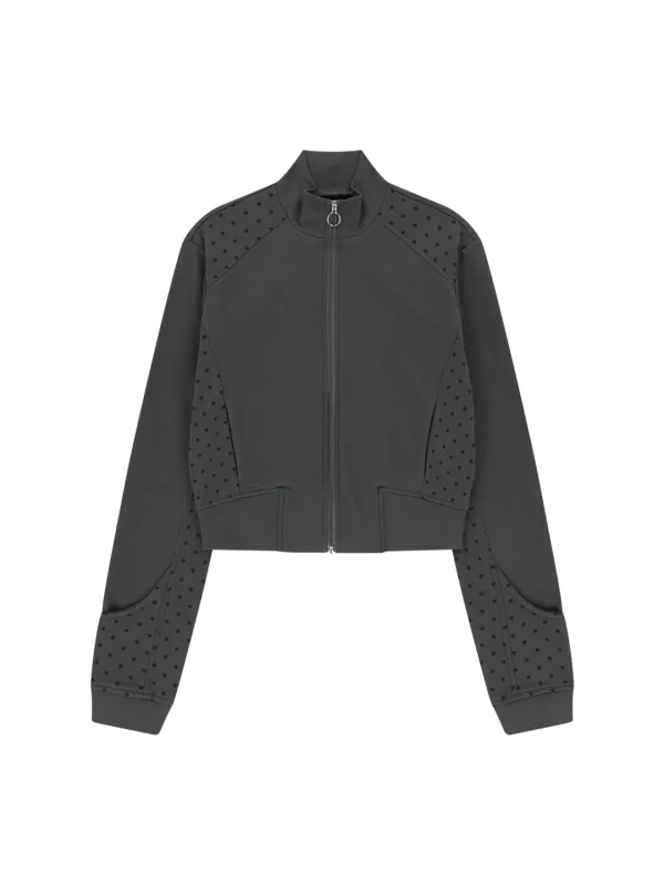 DOT LAYERD TRACK JACKET [CHARCOAL]