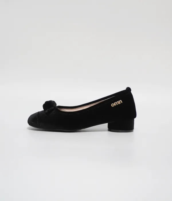 omn Rose Velvet Pumps _Black ㅣWedding Edition