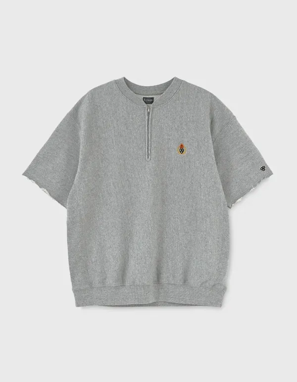 CREST 221 REVERSE HALF SLEEVE / M.Grey(5%)
