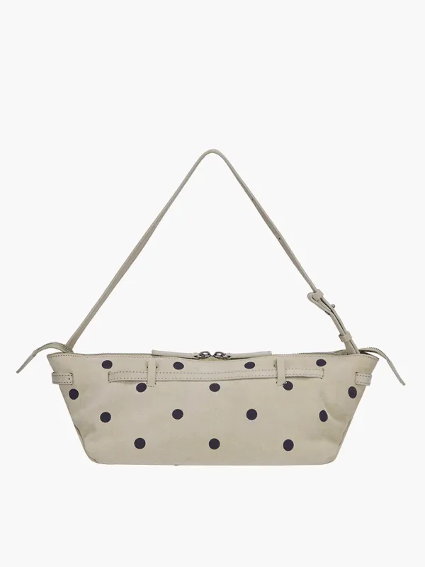 GRANDMA USED SLING BAG_blond wood printed suede