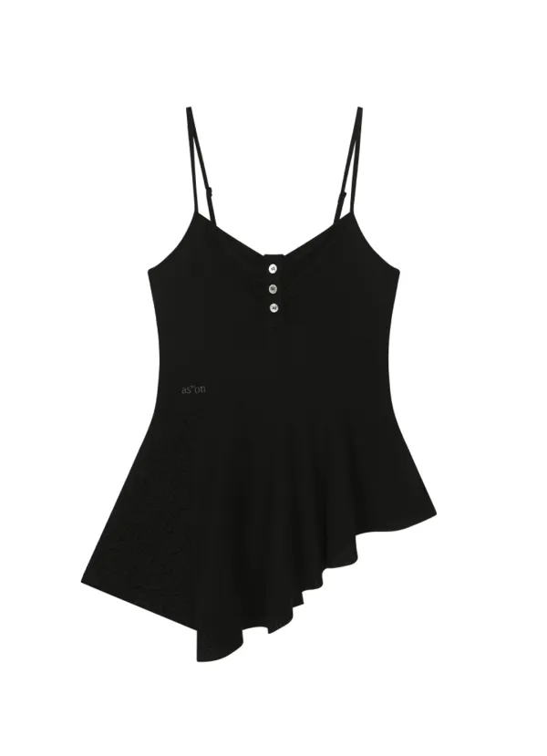 PETAL SLEEVELESS / BLACK