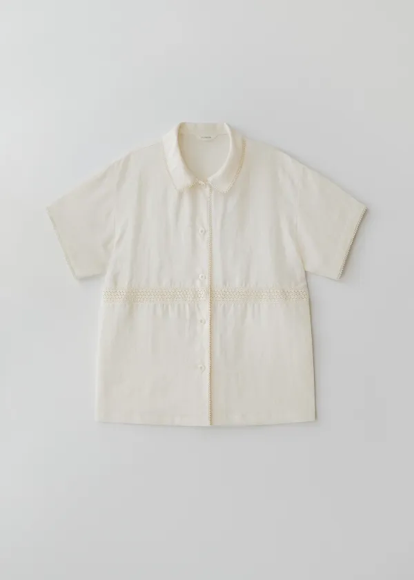 Bake half shirt (ivory)