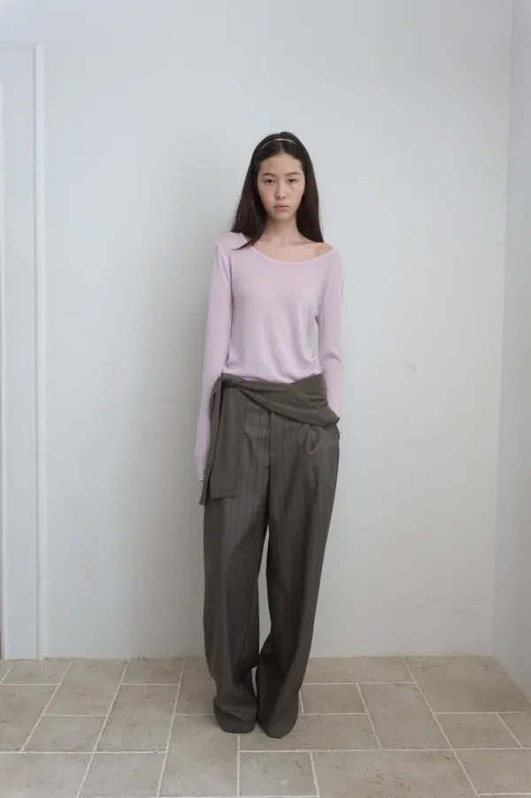 BASIC LONG SLEEVE KNIT_PINK