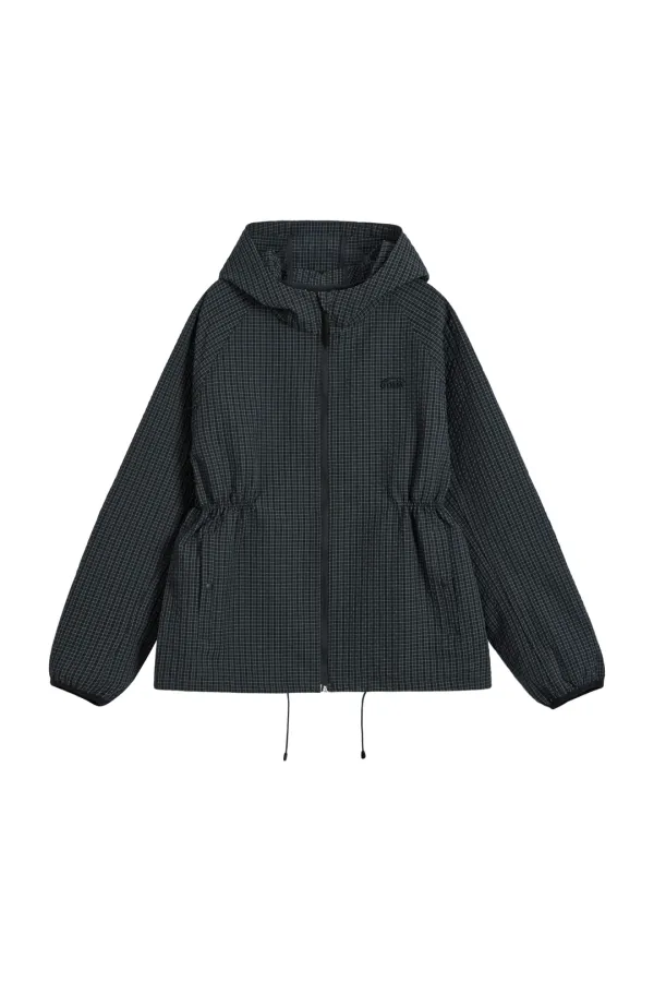 (W) PACKABLE WINDBREAKER-BLACK