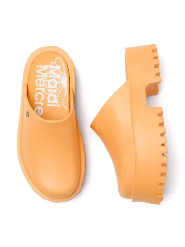 FLOWER RIVET PLATFORM MULE_ORANGE