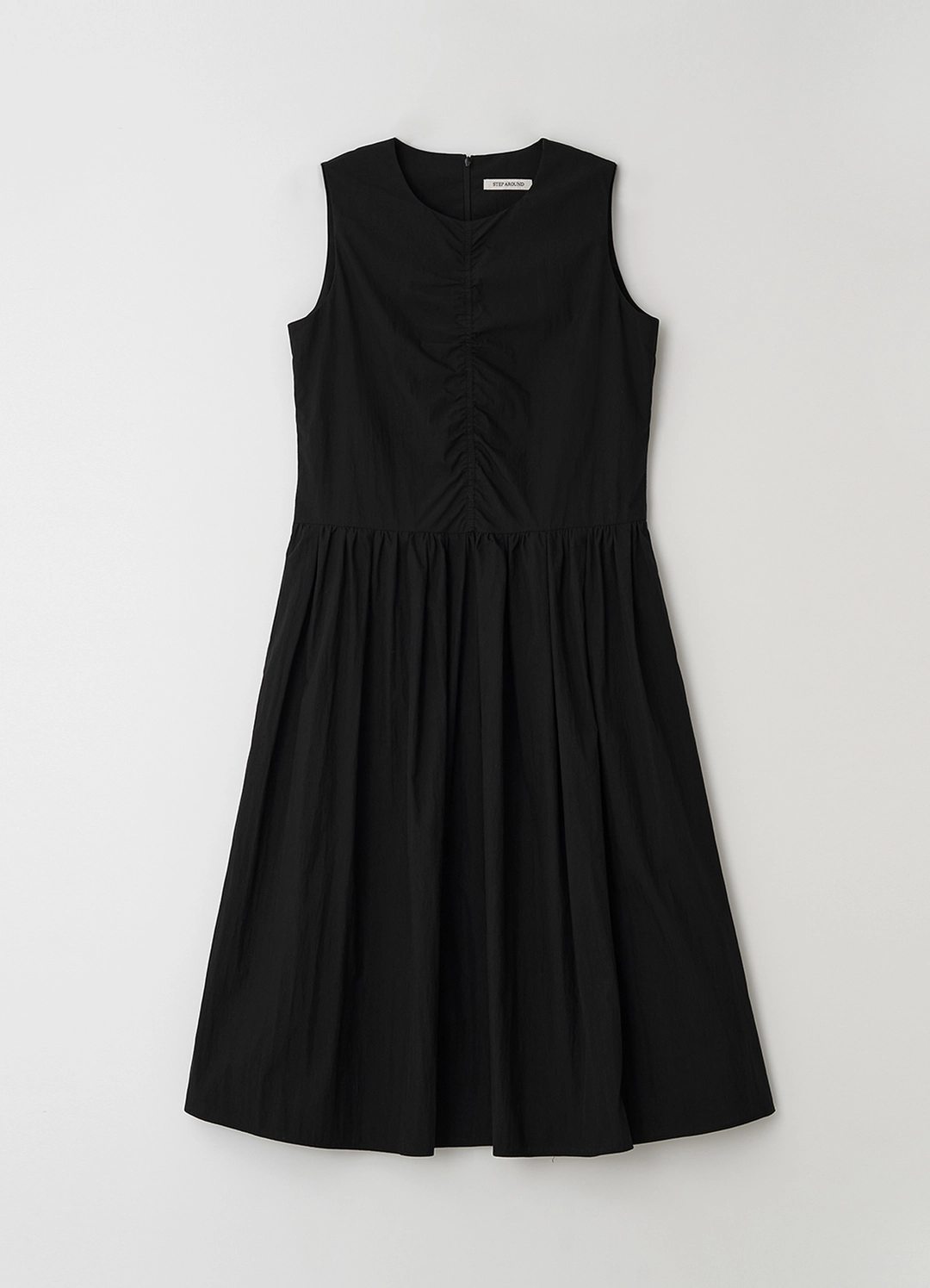 스텝어라운드 [2차] Pleated sleeveless one-piece_BLACK 상품 이미지 3