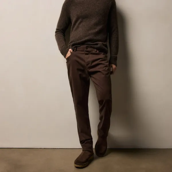 Brushed Twill 5 Pocket Pant - Porcupine
