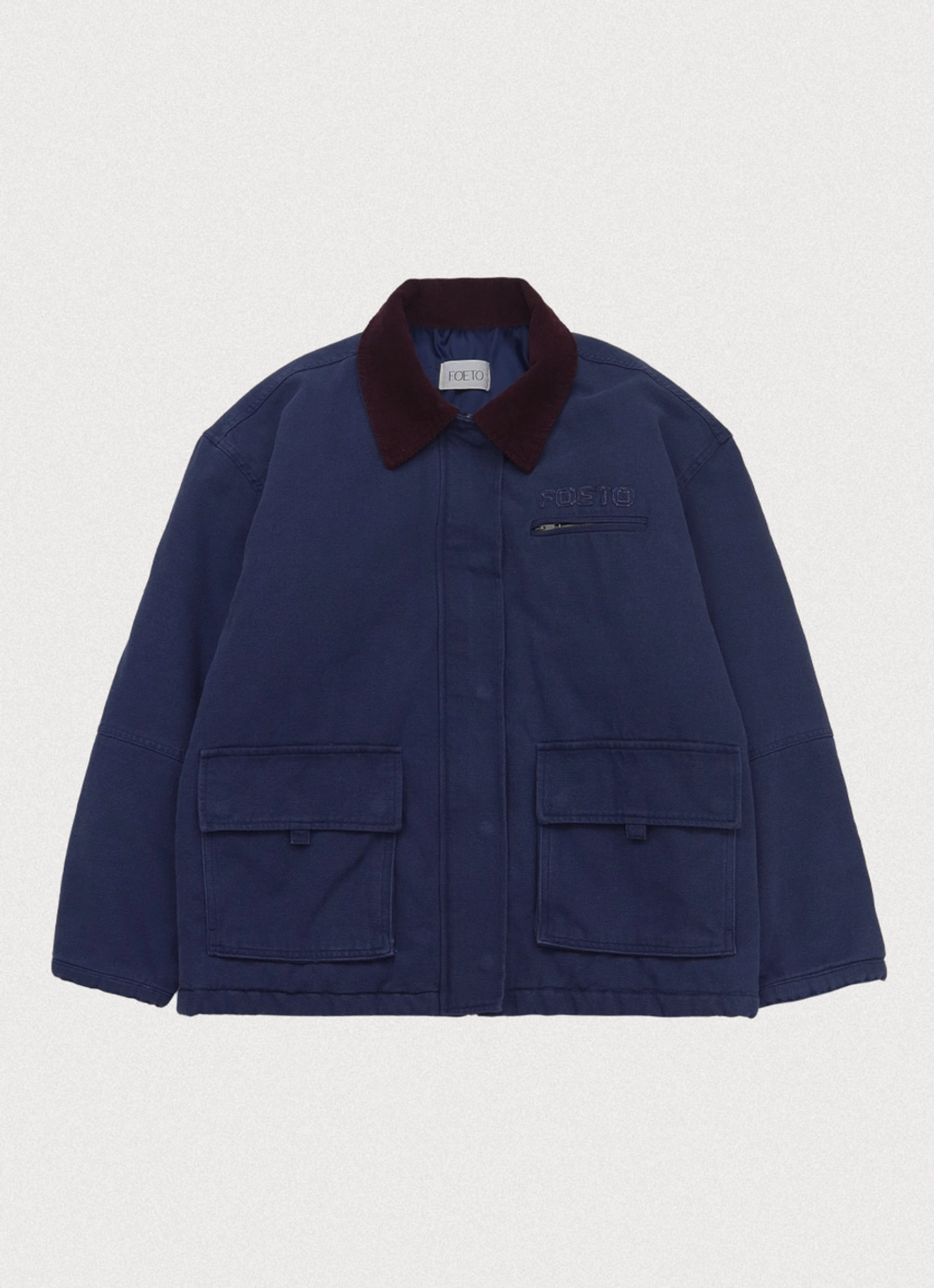 포에토 Work shelter padded jacket - blue navy 상품 이미지 3