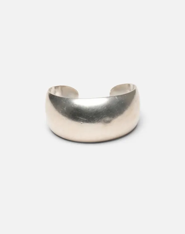 80s Domed Sterling Cuff  -#1360