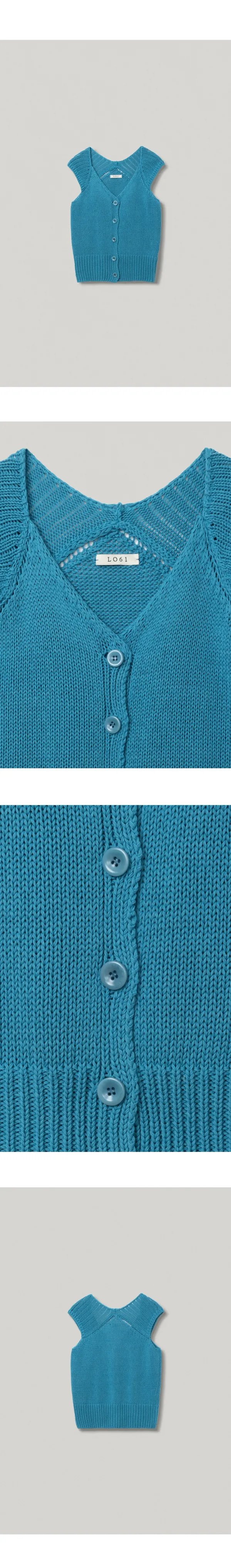 [3RD] Athens Knit Top in Hawaiian Blue