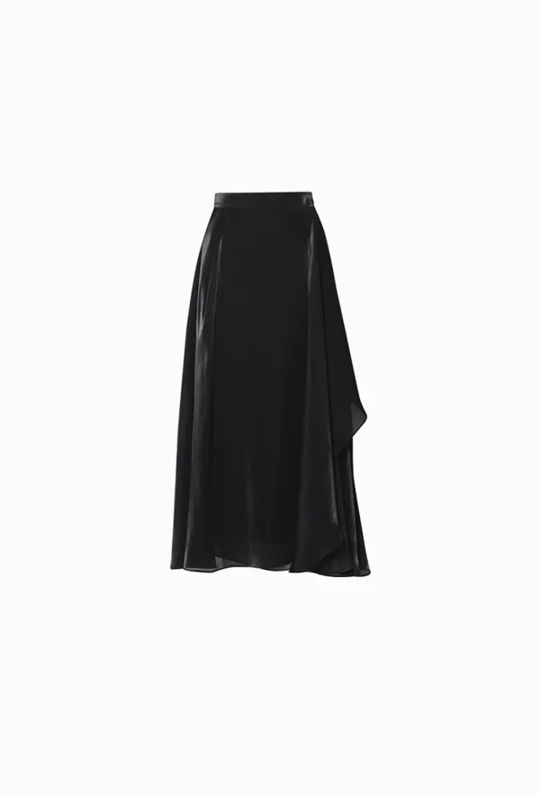 Anais Wrap Skirt (Black)
