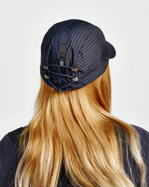 LACE-UP CAMP CAP_NAVY