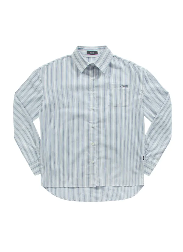 TROY STRIPE SHIRT / BLUE