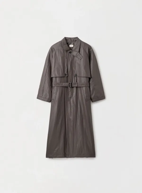 PADDED NYLON TRENCH COAT