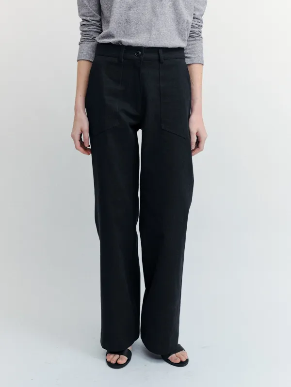 Cotton Fatigue Pants(Black)