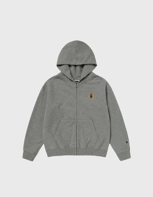 CHILDREN WASHED 221 ZIP-UP HOODIE / M.Grey(16%)