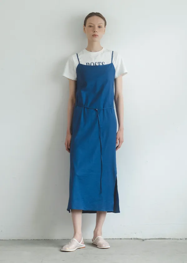 Linen slip dress (blue)