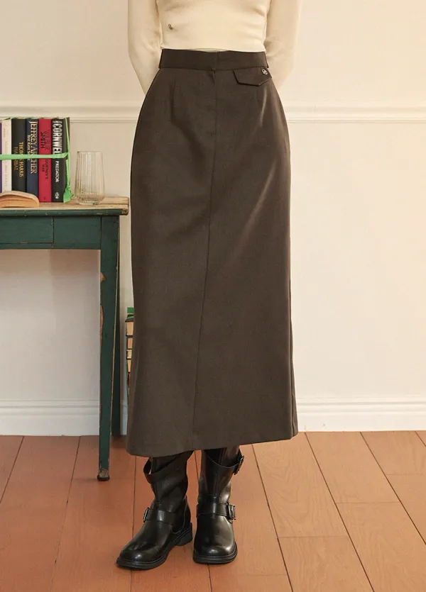  [25-36]  Draw Bizo Long Skirt  드로 비조 롱 스커트 (가을-겨울-출근룩-하객룩-격식룩-데일리룩-롱스커트-비조-겨울코디-빅사이즈-자체제작) 