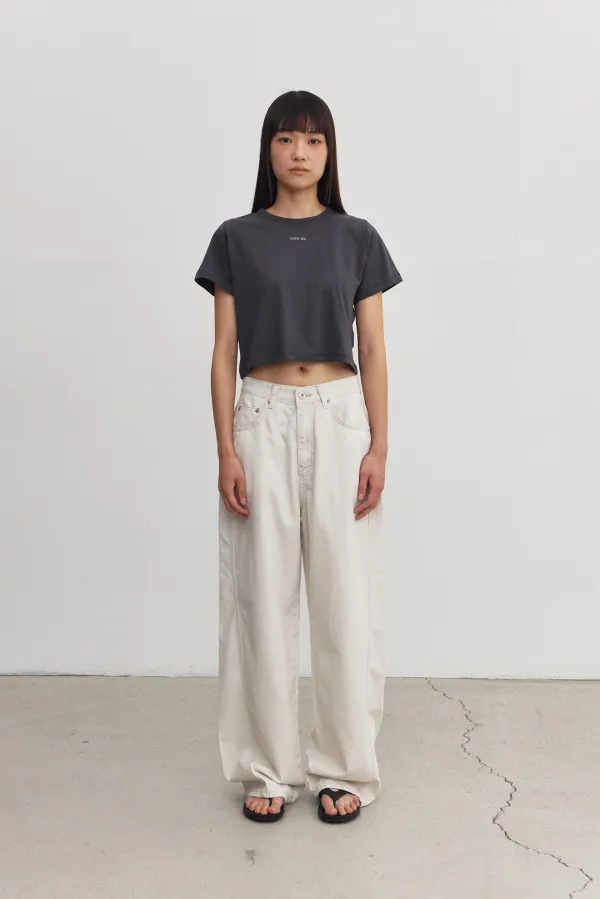 [8차] Curved denim (beige)