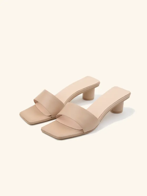 DEMOORE mule / 베이지