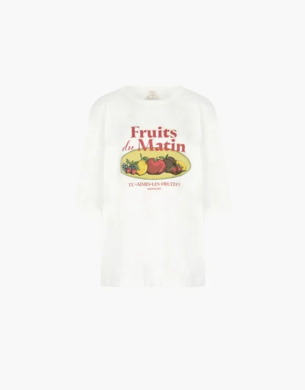 fruits market overfit t-shirt - ivory
