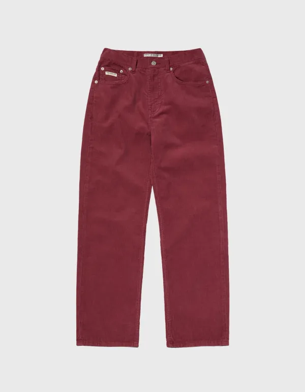 CREST WASHED CORDUROY PANTS (W) / Burgundy