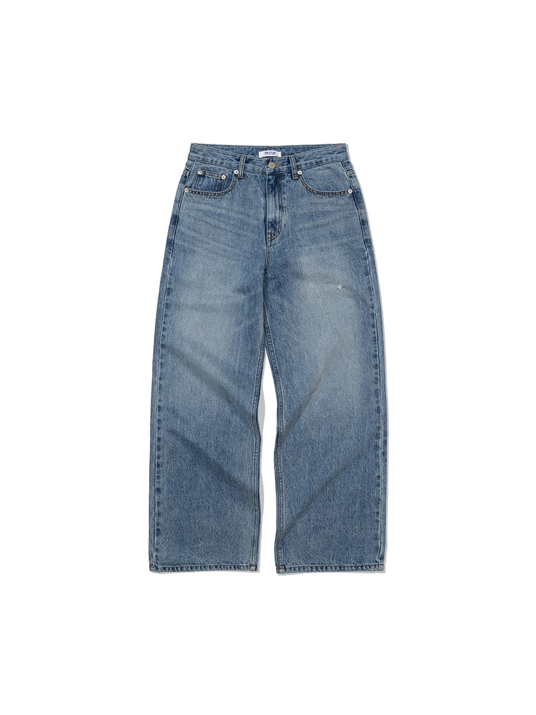 프리터 Plain Wide Denim Pants Blue_F253DE01 상품 이미지 2