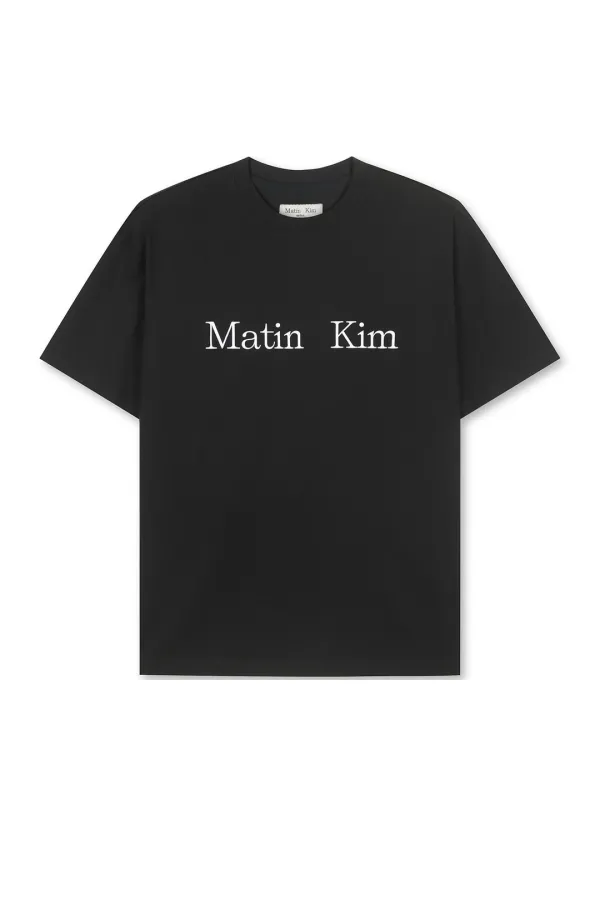 MATIN KIM LOGO TOP IN BLACK