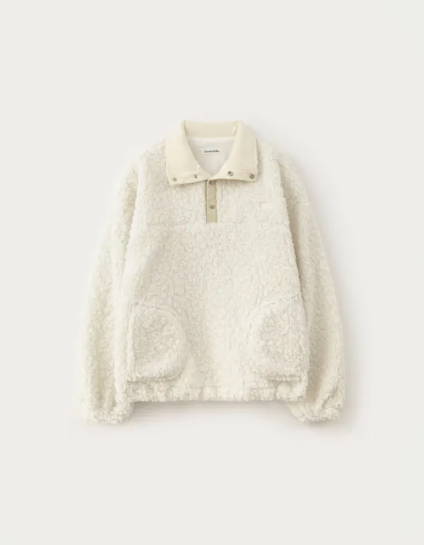 Toka Fleece Anorak - Ivory