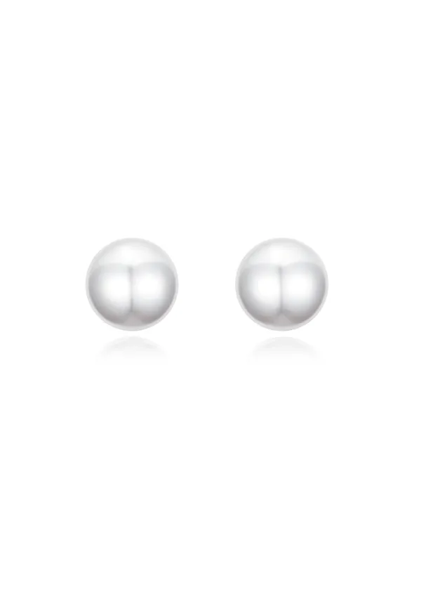 [G] Classic pearl Studs_10mm