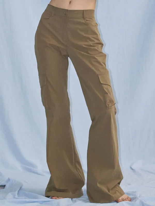 카고 부츠컷 팬츠_KHAKI