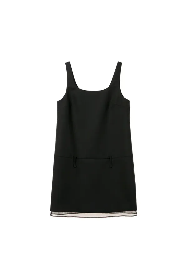 Sleeveless Mini Dress, Black