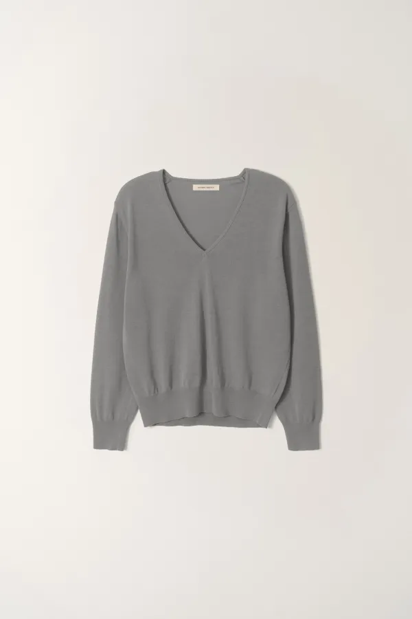 4TH / Ciao v-neck pullover (Gray, W)
