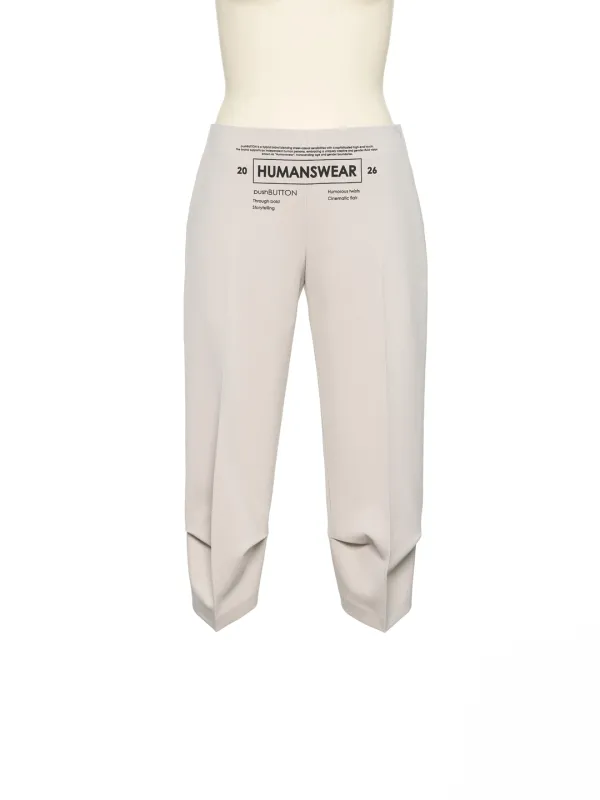 PS26 GRAY FRONT TUCK PANTS