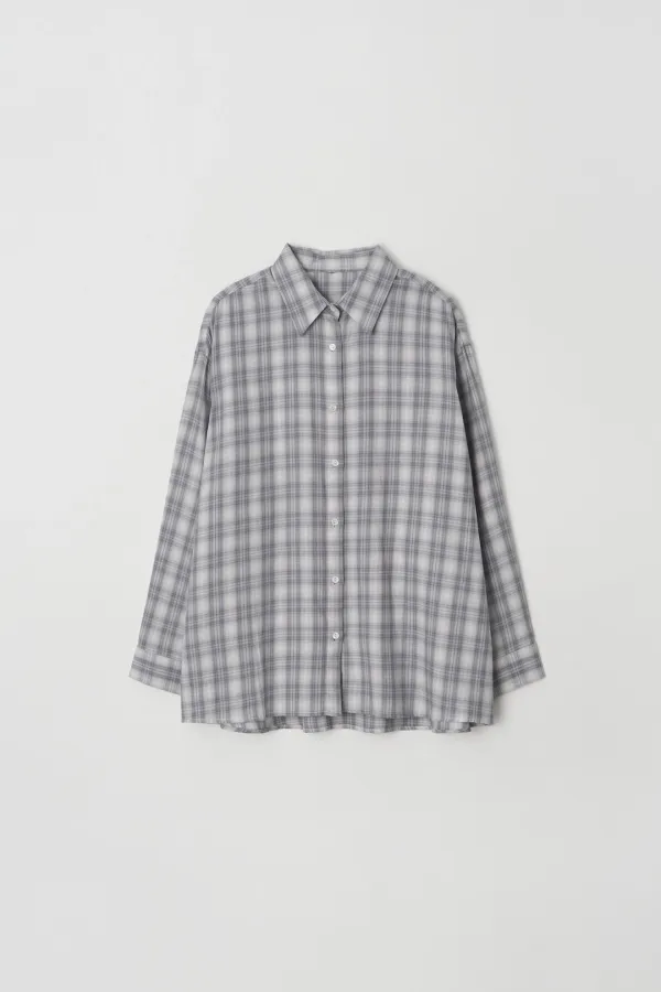 [2nd reorder] snowflake check shirt
