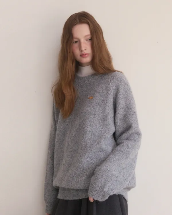 Reglan lambs wool over fit knit - 7color
