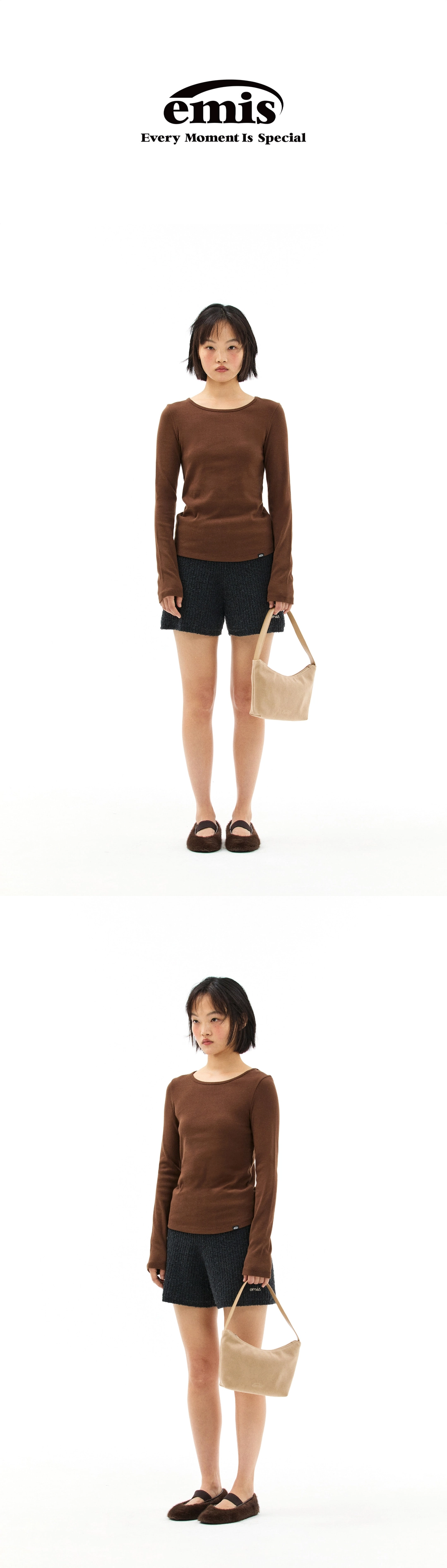 이미스 SUEDE HOBO BAG-BEIGE 상품 이미지 2
