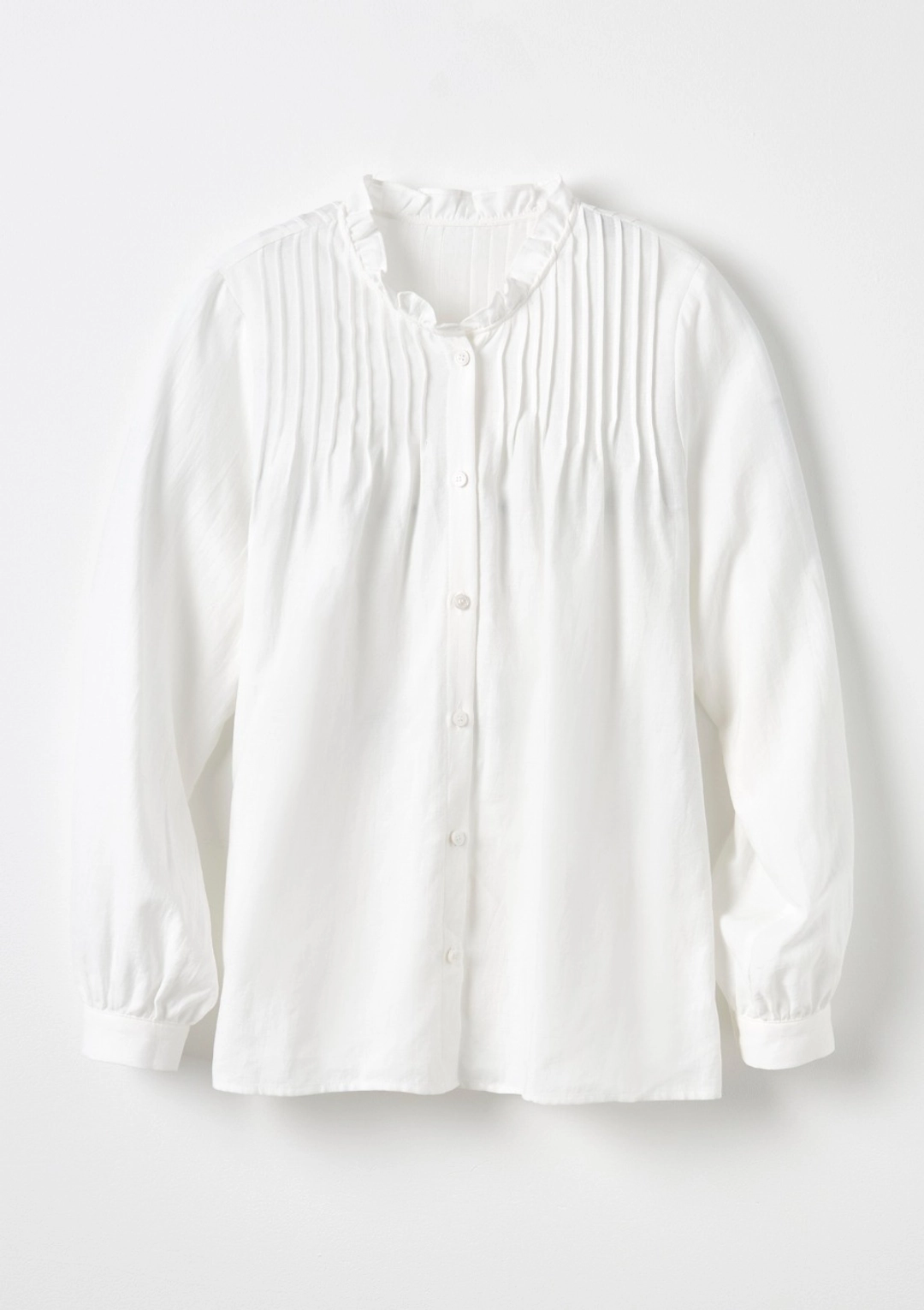 오픈도어 FRILL Neck Blouse IVORY 상품 이미지 3
