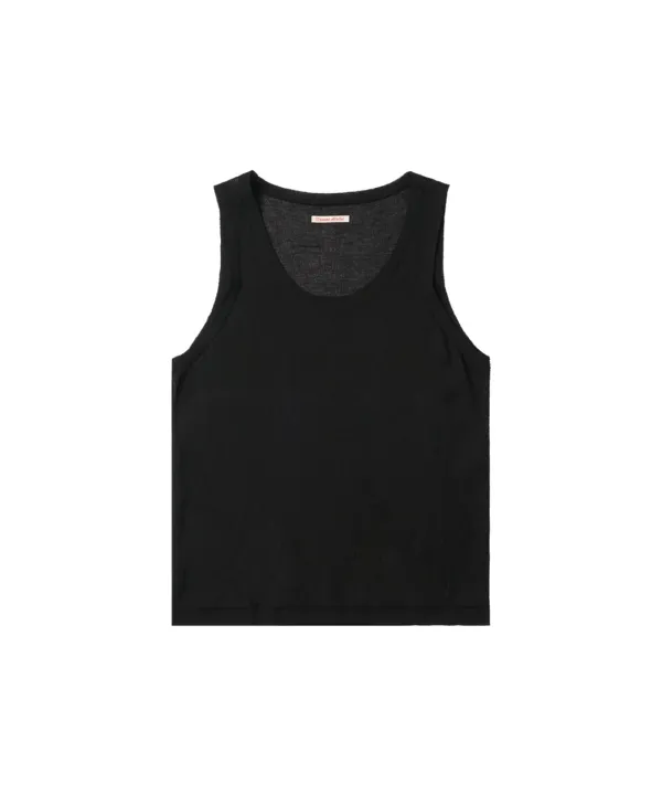 KN4264 U넥 슬리브리스_Black