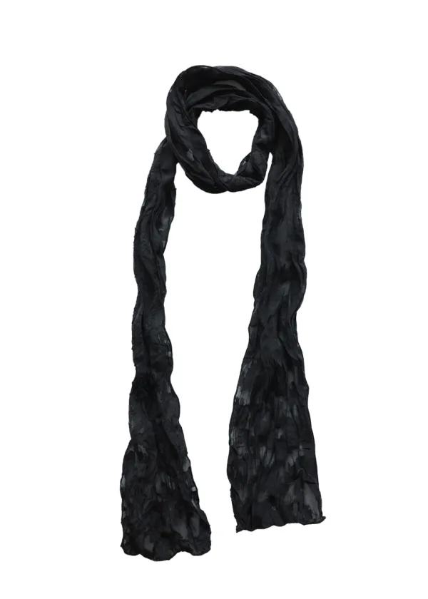 [ 바로배송 ] LOTUS SLIM SCARF [BLACK]