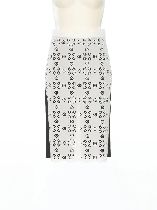 PS25 WHITE HYBRID LACE SKORTS