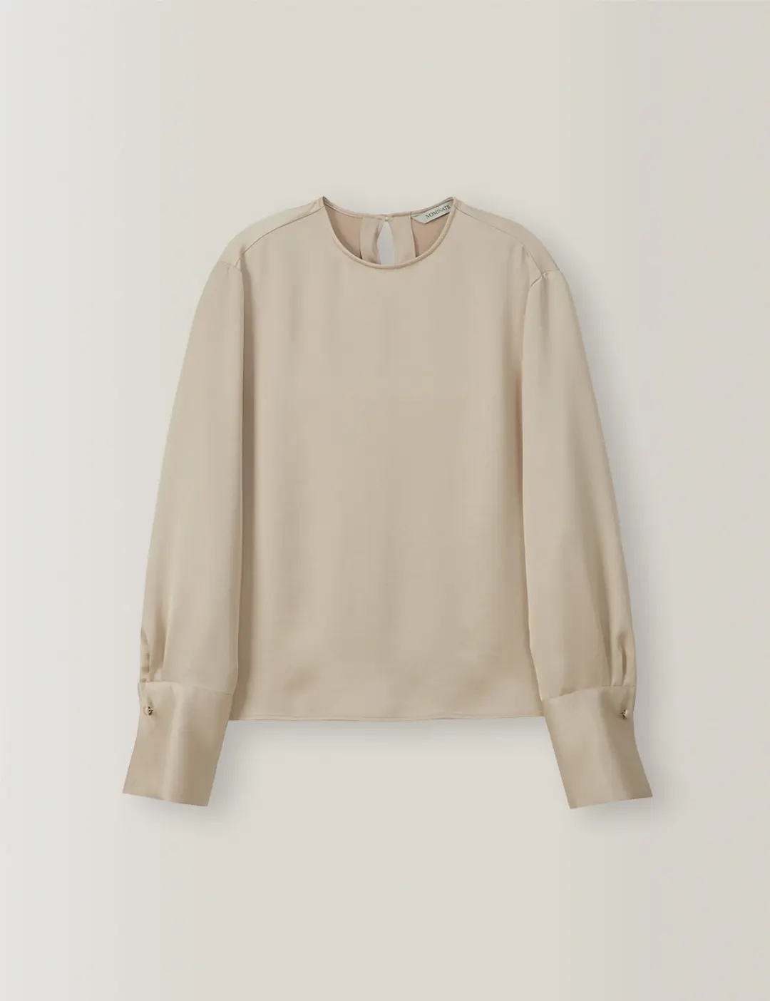 노미나떼 Helen Round Cuffs Blouse (Beige) 상품 이미지 1