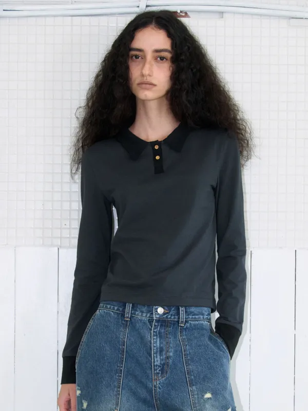 Soft Callar T-Shirt [Charcoal]