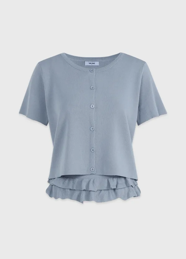  [44-120]  Irenw Peplum Sleeveless-cardigan Setup  이레네 페플럼 슬리브리스-가디건 셋업 (여름-데일리룩-데이트룩-여행룩-격식룩-출근룩-꾸안꾸-러블리-이지웨어-반팔가디건-여름하객룩-레이어드-단독-자체제작) 