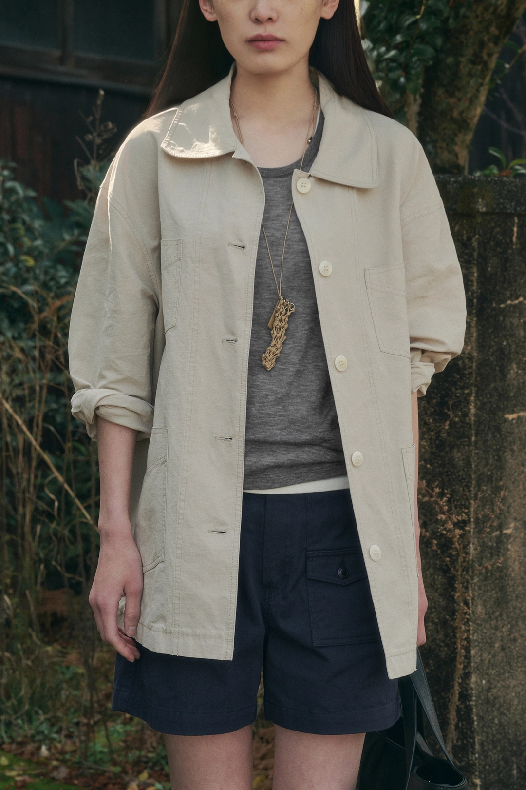 세이지먼트 WELT COTTON WORK JACKET_BEIGE 상품 이미지 2