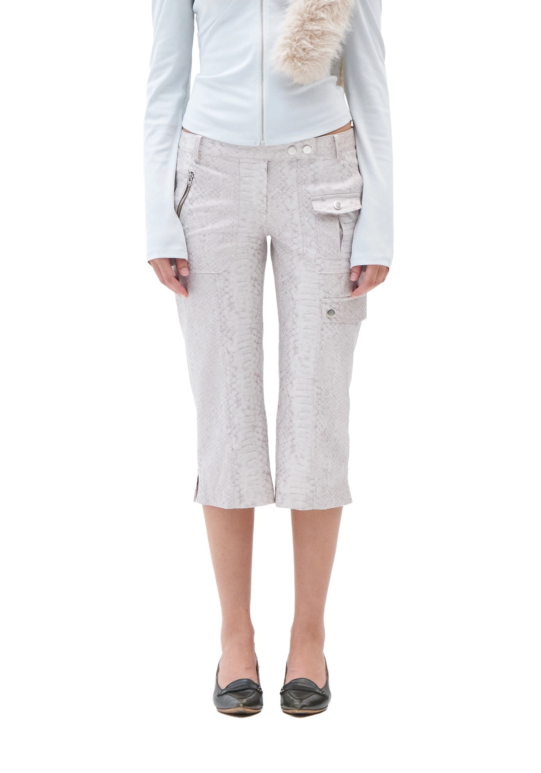 힐다 [Pre-order] Python Capri Pants [Ivory] *9/21 발송예정 상품 이미지 1