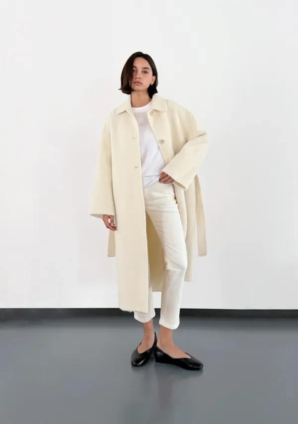 Baby Alpaca Handmade Long Coat
