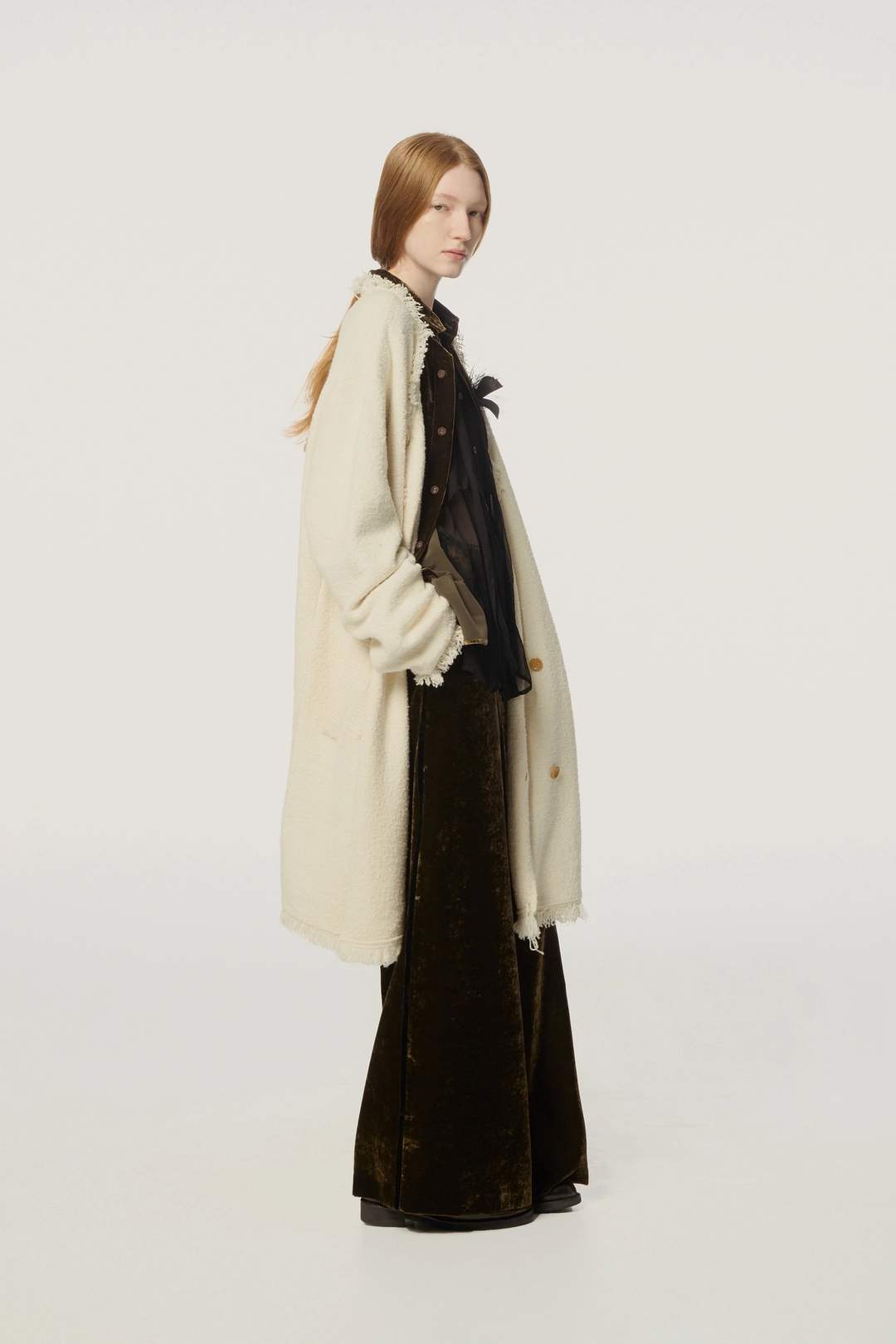 더일마 Chai Velvet Pants dark olive 상품 이미지 1