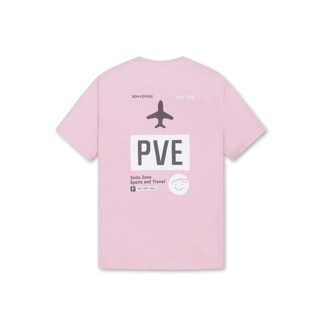 피브비 [Piv\'vee X TCG] Bon Voyage T-shirt (bubble pink) 상품 이미지 2